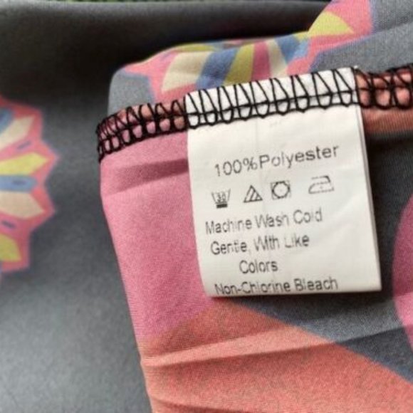 New *GORGEOUS Neon BRIGHT & BLACK Silky Asymmetric Hem CRUISE Resort SUNDRESS -S - Picture 9 of 10